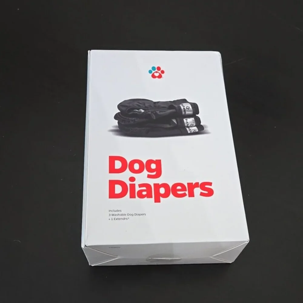 Dog Diapers Black Medium Waist 14